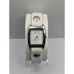 Red Monkey Designs Leather Cuff Tank Watch Unisex Japan Strap New Battery Grunge